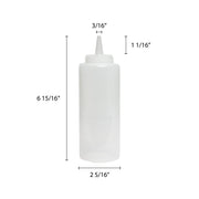 Thunder Group 12 oz squeeze bottle, clear, comes in dozen view 2