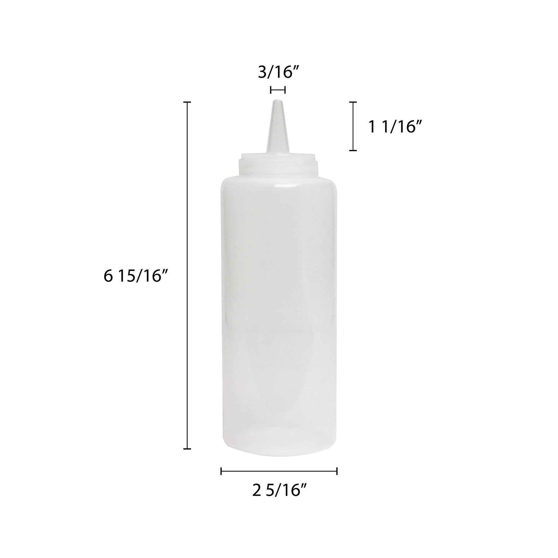 Thunder Group 12 oz squeeze bottle, clear, comes in dozen view 2