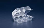 SLP56 Inline Plastics 6 Compartment Cup Cake Container 9-9/16x6-15/16x4 300 per case