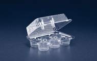 SLP56 Inline Plastics 6 Compartment Cup Cake Container 9-9/16x6-15/16x4 300 per case