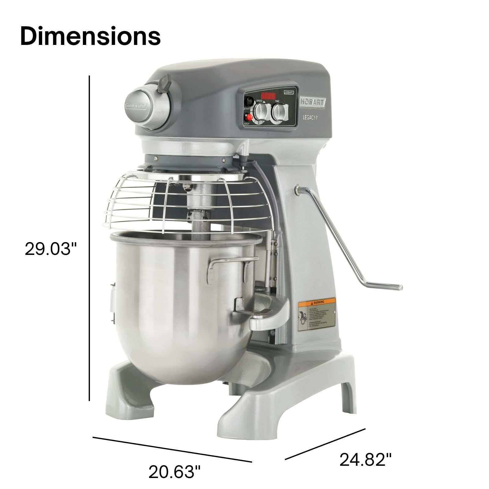 Hobart HL120-1STD Legacy Planetary Mixer, 12 Qt view 2