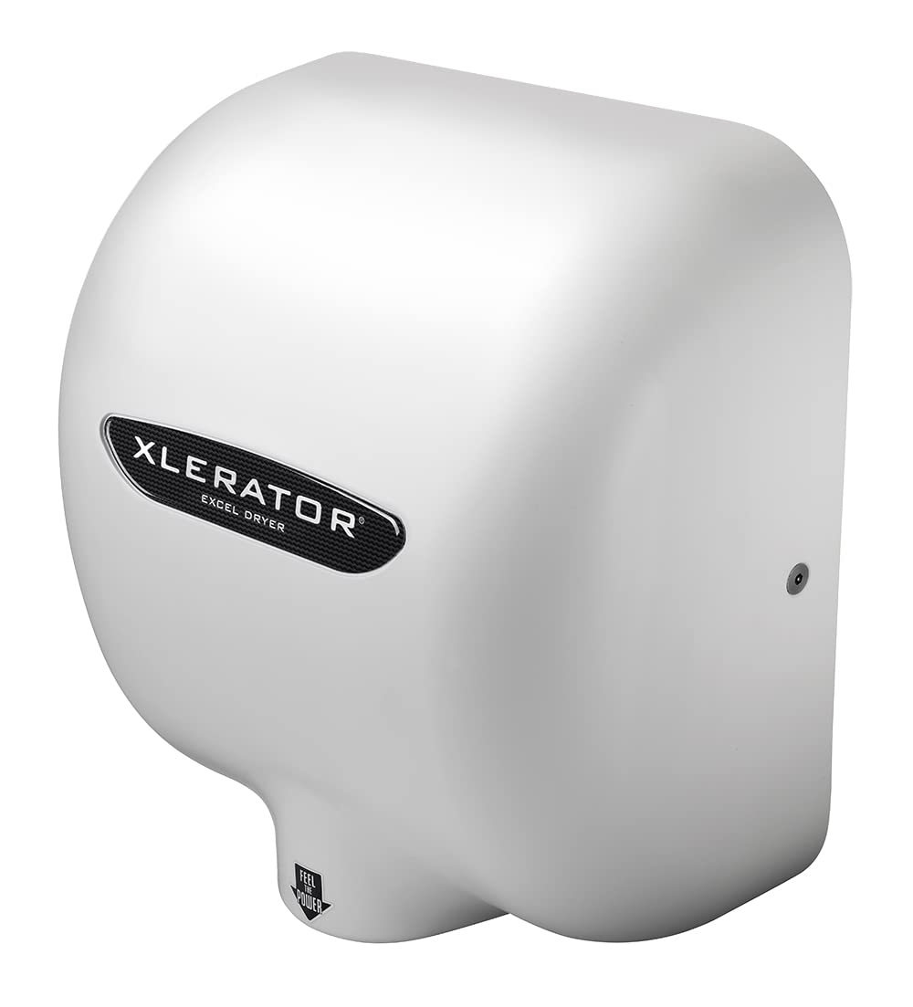 XLERATOR XL-BW Automatic High Speed Hand Dryer with White Thermoset (BMC)Cover and 1.1 Noise Reduction Nozzle, 12.5 A, 110/120 V view 5