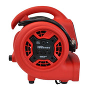 XPOWER P-230AT Mini Mighty 1/4 HP 925 CFM Centrifugal Air Mover, Carpet Dryer, Floor Fan, Blower, Stackable, Daisy Chain, for Water Damage Restoration, Janitorial, Plumbing, Home Use, Red view 2