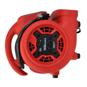 XPOWER P-230AT Mini Mighty 1/4 HP 925 CFM Centrifugal Air Mover, Carpet Dryer, Floor Fan, Blower, Stackable, Daisy Chain, for Water Damage Restoration, Janitorial, Plumbing, Home Use, Red view 5