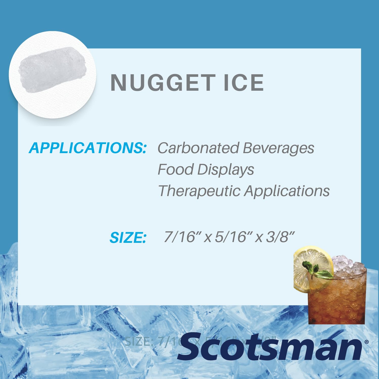 Scotsman Commercial Nugget ice Maker, Ice and Water Dispenser with Storage (HID312A-1) 260 pounds per Day view 7