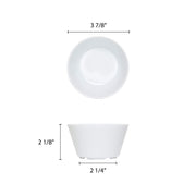 Thunder Group Nustone white melamine dinnerware collection 3.875 inch - 8 oz bouillon cup, comes in dozen view 2