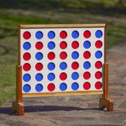 Giant 4 Connect in a Row with Carrying Case and Stained and Finished Legs and Frame view 5