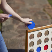 Giant 4 Connect in a Row with Carrying Case and Stained and Finished Legs and Frame view 7