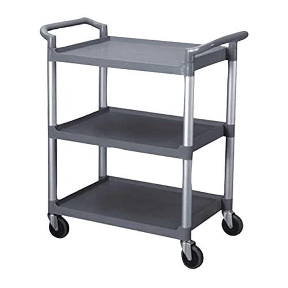 Thunder Group PLBC3316G Bus Cart 3 Tier Gray (1 Each)