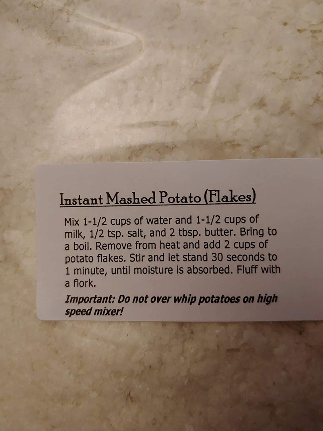 Kauffman Orchards Instant Potato Flakes In Bulk, 40 Lb. Case view 3