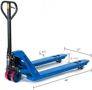 Global Industrial High Capacity Pallet Jack with 27" W x 48" L Forks view 8