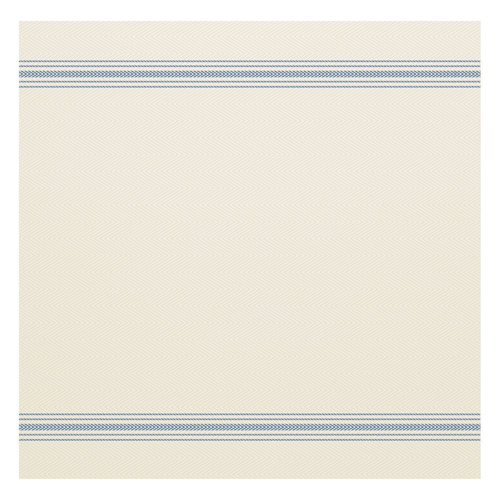 Hoffmaster FP1313 FashnPoint Blue and White Dishtowel Printed Flat Pack Napkin, Ultra Ply, 15 1/2" x 15 1/2" (3 Packs of 250)
