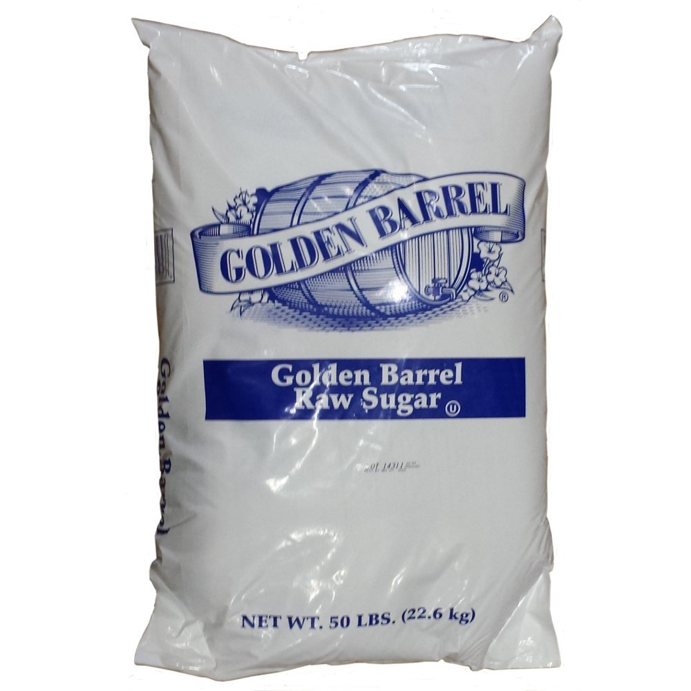 Golden Barrel Raw Cane Sugar Bulk - 5lbs of USA-Sourced Blond Granulated Sugar - GMO-Free, Vegan-Friendly, Pure Cane Natural Sweetener for Baking, Cooking, & Beverages - Lightly Refined with Rich Flavor