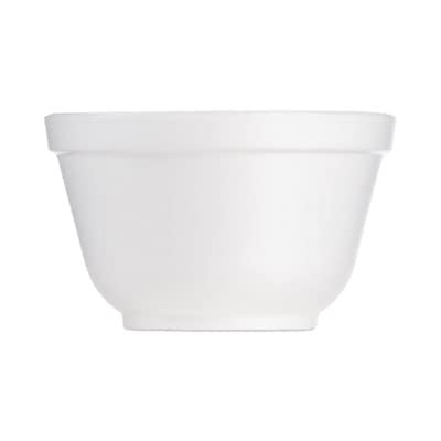DART 6B12 Foam Container, 6 oz, White, Squat, 1000 count view 2