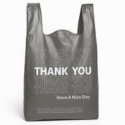 Eagle 1/6 Large Black Disposable Shopping/Merchandise Bags - 500 pcs