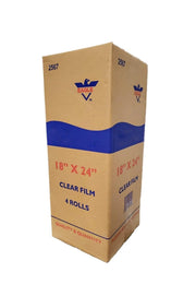4 Rolls - Plastic Roll Bags for Fruits, Vegetable, Bread, Food Storage Clear Bags (18"x24") view 2