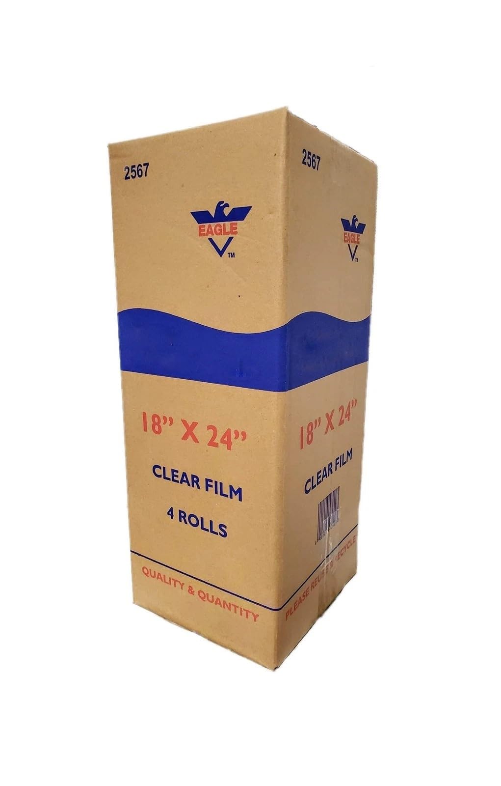 4 Rolls - Plastic Roll Bags for Fruits, Vegetable, Bread, Food Storage Clear Bags (18"x24") view 2