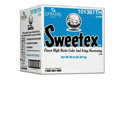 Sweetex Flex Premium High Ratio Shortening, 50 Lb Box by Stratas Foods - Zero Trans Fat Vegetable Shortening for Fluffy Icings, Moist Cakes, and Professional Baking Frosting 1 Each
