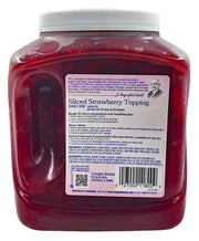 Sliced strawberry topping view 4