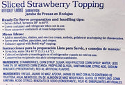 Sliced strawberry topping view 6