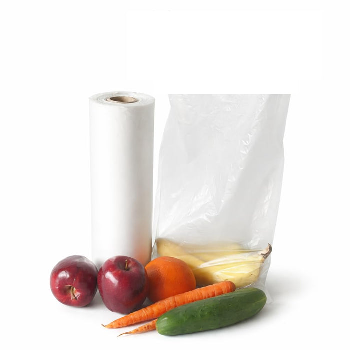 Plastic Roll Bags 10"x15", HDPE Produce Roll, 1 Roll 620 Bags