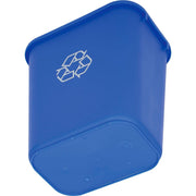 Global Industrial Plastic Recycling Wastebasket, 28-1/8 Qt., Blue view 5