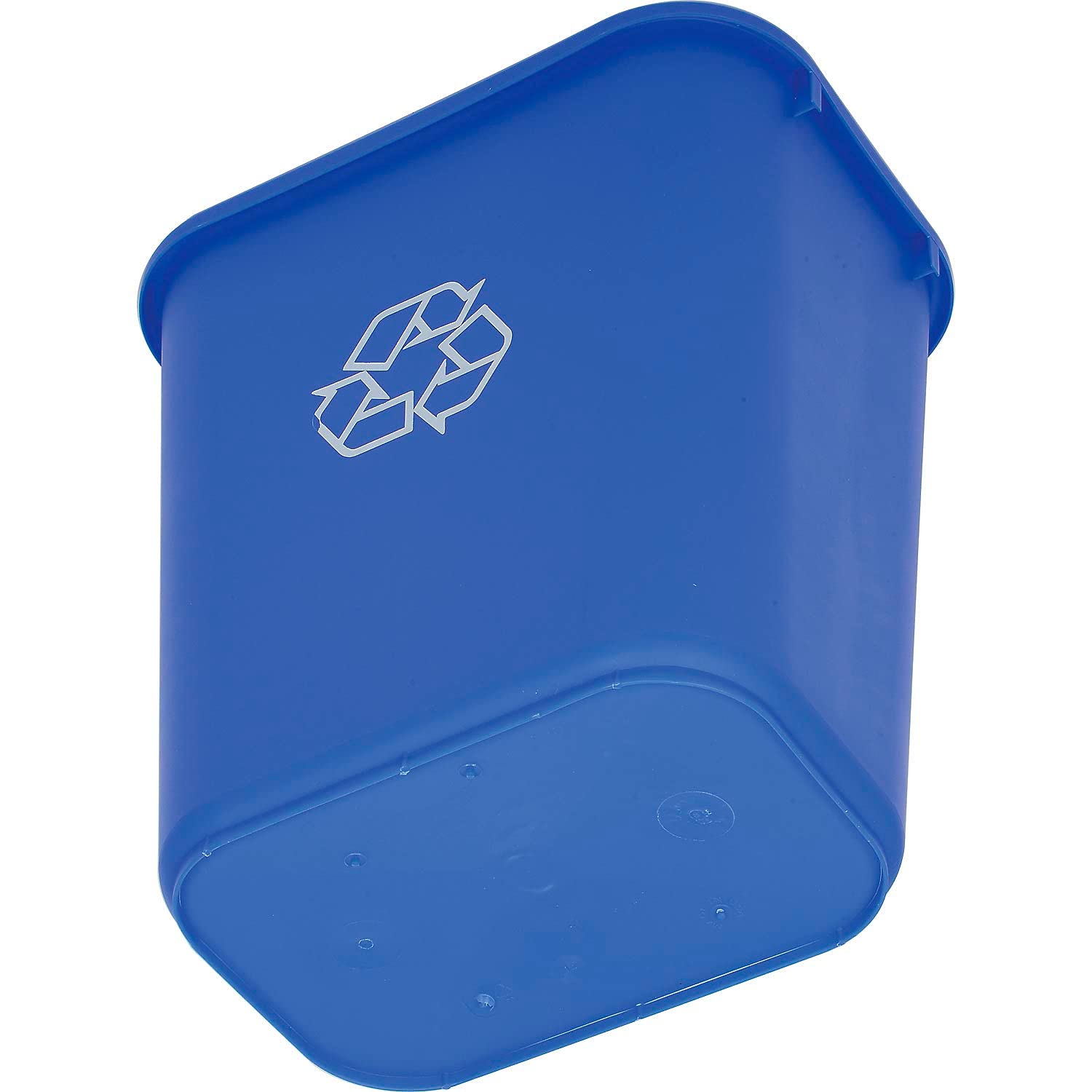 Global Industrial Plastic Recycling Wastebasket, 28-1/8 Qt., Blue view 5