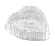 Handi-Foil Red Aluminum Heart Shaped Valentine Foil Cake Pan w/Clear Dome Lid (pack of 100) view 4