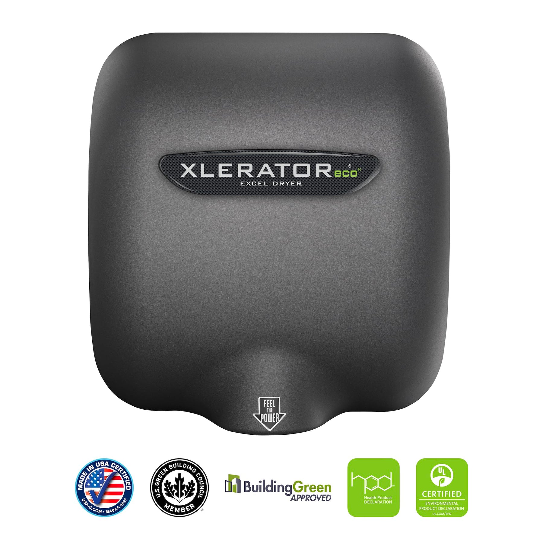 Excel Dryer XL-GR-ECO XLERATOR Hand Dryer Textured Graphite Cover 110-120V view 5