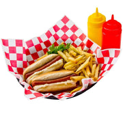 1000 Pack - Food Basket Liner - Deli Sandwich Wraps Paper - Checkered (Red)… view 2