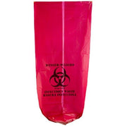 Red Isolation Infectious Waste Bag/Biohazard Bag High Density 17 Microns - 250/Case 30 Gallon 33" X 40" view 4