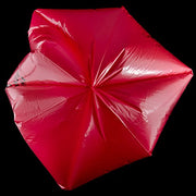 Red Isolation Infectious Waste Bag/Biohazard Bag Linear Low Density 3.0 Mil - 25/Case 44 Gallon 37" X 50" view 2