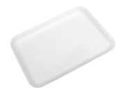 CKF 20SW, #20S White Foam Meat Trays, Disposable Standard Supermarket Meat Poultry Frozen Food Trays, 500-Piece Bundle