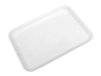 CKF 20SW, #20S White Foam Meat Trays, Disposable Standard Supermarket Meat Poultry Frozen Food Trays, 500-Piece Bundle