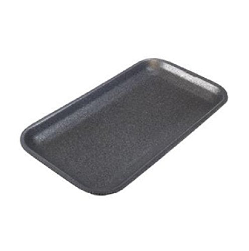 CKF 17SB, #17S Black Foam Meat Trays, Disposable Standard Supermarket Meat Poultry Frozen Food Trays, 500-Piece Bundle