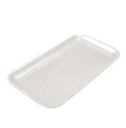 CKF 17SW, #17S White Foam Meat Trays, Disposable Standard Supermarket Meat Poultry Frozen Food Trays, 500-Piece Bundle