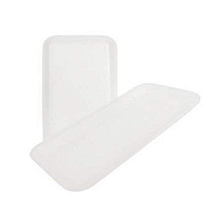 CKF 10SW, #10S White Foam Meat Trays, Disposable Standard Supermarket Meat Poultry Frozen Food Trays, 500-Piece Bundle