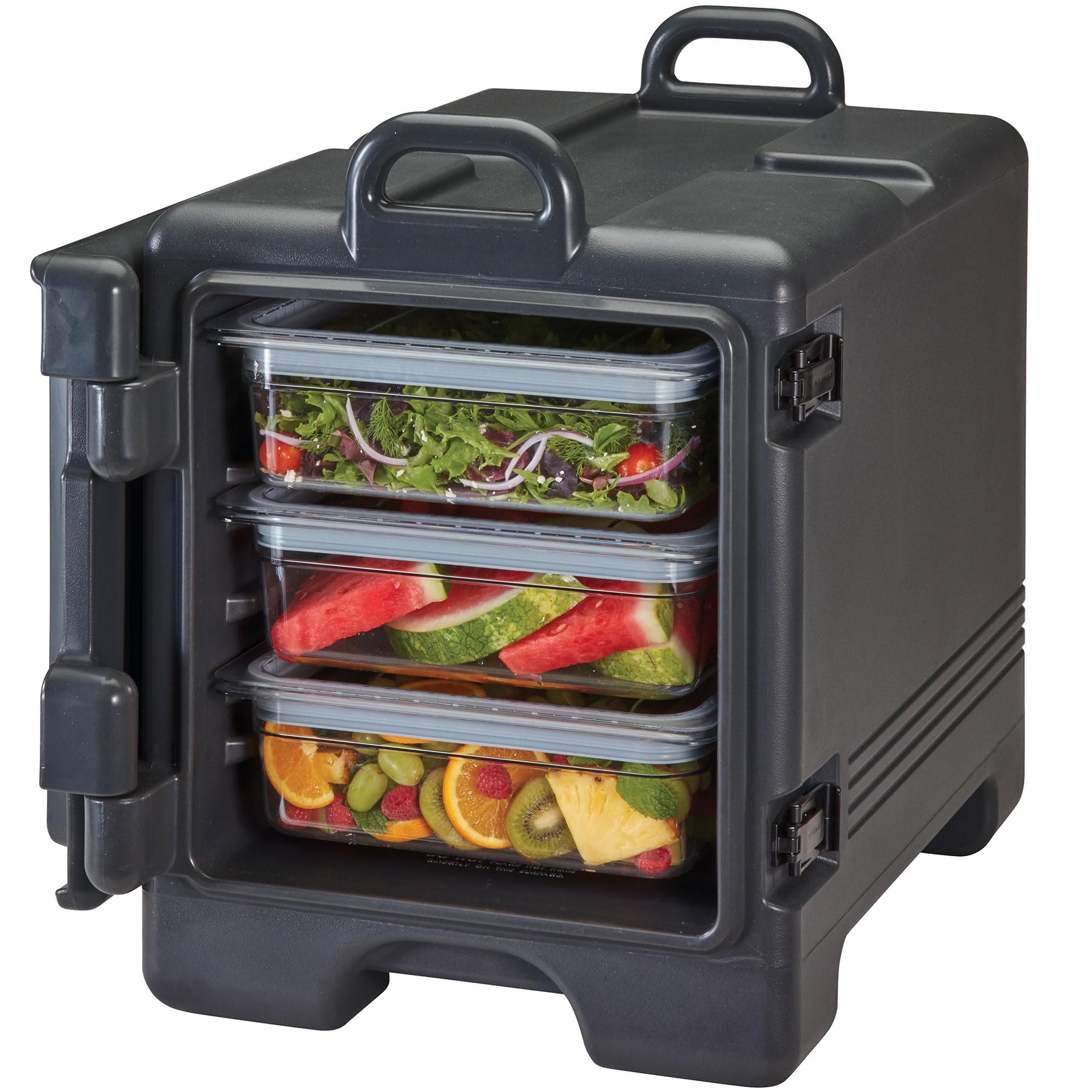 Cambro Insulated Food Pan Carrier - Hotbox and Food Warmer for Catering & Transport - Front Load UPC300 Series (Black)
