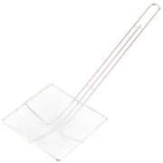Fine Mesh Deep Fryer Oil Skimmer/Strainer – Professional Set of Two - One 7” And One 5” Square Cooking Skimmers view 3