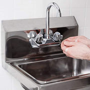 Commercial Stainless Steel Wall-Mount Hand Sink 12 x 12 - NSF view 2