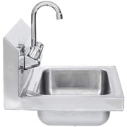Commercial Stainless Steel Wall-Mount Hand Sink 12 x 12 - NSF view 3