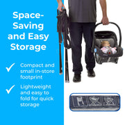 Koala Kare Infant Seat Kradle – Secure, Table-Height Infant Carrier Holder with Tubular Steel Legs, Foldable & Compact Design, Machine-Washable Mesh (Model KB115-02) view 2
