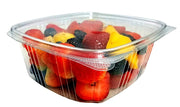 Koda Cup 32 oz. (Quart Size) RPET Clear Plastic Hinged Lid Deli Meal Prep Fruit Salad Display Food Storage Containers 100% BPA Free | 200/Case view 2