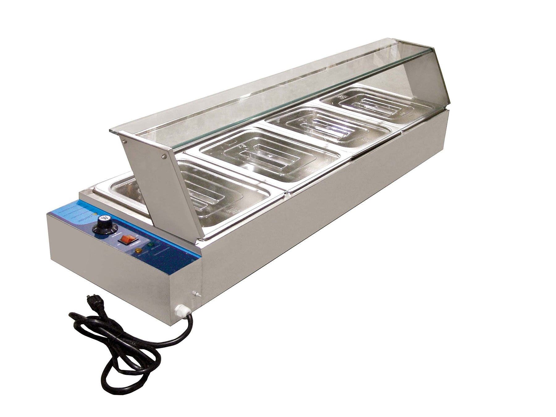 OMCAN 18270 4 Well pan Kettle Professional Bain Marie Buffet Food Warmer Server