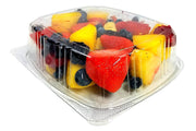Koda Cup 24 oz. (3/4 Size Quart) RPET Clear Plastic Hinged Lid Deli Meal Prep Fruit Salad Display Food Storage Containers 100% BPA Free (Pack of 200) view 4
