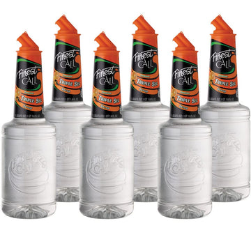 Finest Call Premium Triple Sec Syrup Drink Mix, 1 Liter Bottle, 6 Pack