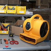 XPOWER P-130A Mini Mighty 1/5 HP 800 CFM Centrifugal Air Mover, Carpet Dryer, Floor Fan, Blower, Stackable, Daisy Chain, for Water Damage Restoration, Janitorial, Plumbing, Home Use,Yellow view 3