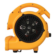 XPOWER P-130A Mini Mighty 1/5 HP 800 CFM Centrifugal Air Mover, Carpet Dryer, Floor Fan, Blower, Stackable, Daisy Chain, for Water Damage Restoration, Janitorial, Plumbing, Home Use,Yellow view 4