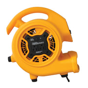 XPOWER P-130A Mini Mighty 1/5 HP 800 CFM Centrifugal Air Mover, Carpet Dryer, Floor Fan, Blower, Stackable, Daisy Chain, for Water Damage Restoration, Janitorial, Plumbing, Home Use,Yellow view 6