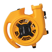 XPOWER P-130A Mini Mighty 1/5 HP 800 CFM Centrifugal Air Mover, Carpet Dryer, Floor Fan, Blower, Stackable, Daisy Chain, for Water Damage Restoration, Janitorial, Plumbing, Home Use,Yellow view 8